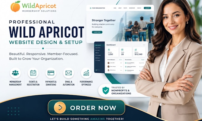 wild apricot site design, redesign and professional customization