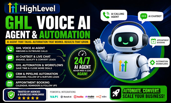 setup ghl voice ai agent, gohighlevel workflow automation