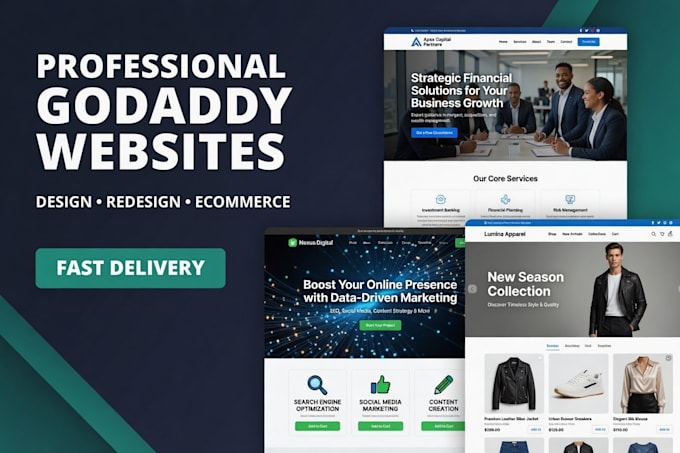 design godaddy redesign godaddy website or develop godaddy ecommerce store