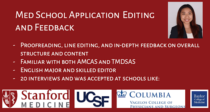 edit and perfect your med school application