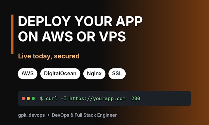deploy your app or self host n8n on AWS or vps with docker and SSL