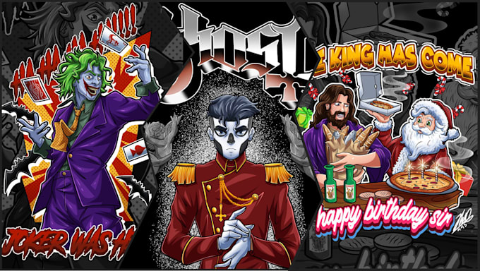draw custom digital art illustrations
