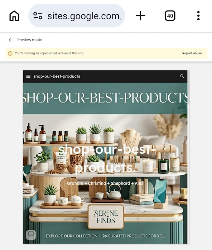 design high converting landing page using google sites