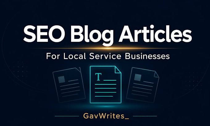 write SEO optimized blog articles for your local business