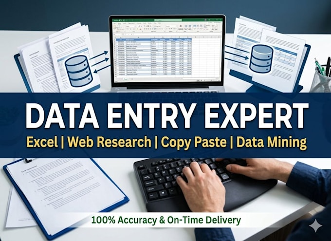 do professional data entry and data input tasks