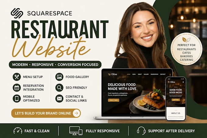 build, redesign squarespace food website, squarespace restaurant website design