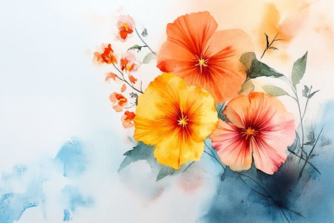 illustrate anything in watercolor style