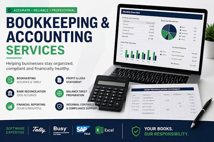do bookkeeping, accounting, internal audit and reconciliation