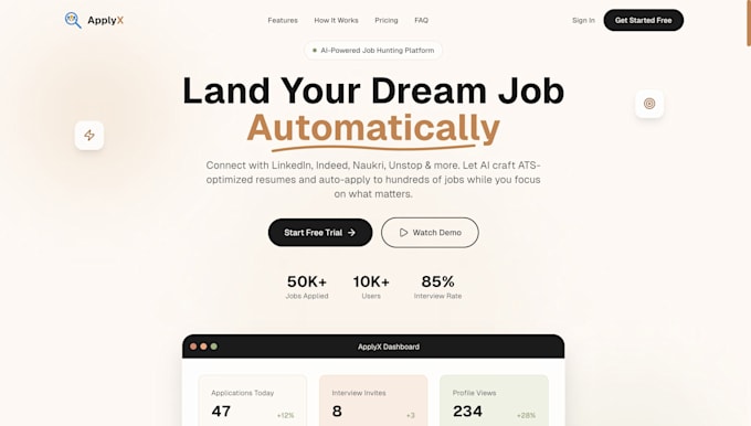 develop a full stack nextjs web application with ai integration