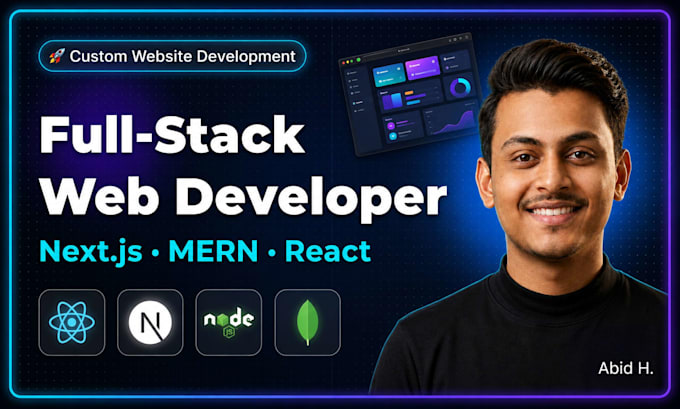 build a full stack next js or mern web app for your business