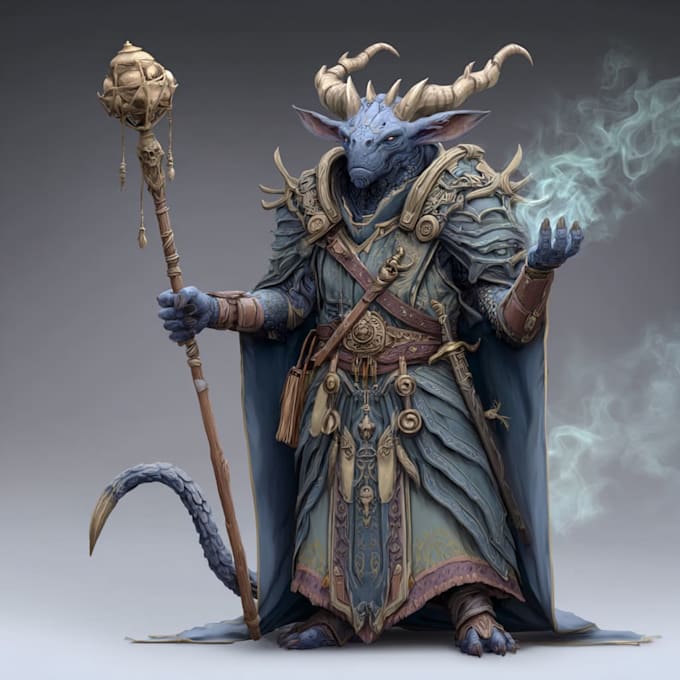 design unique fantasy characters for you