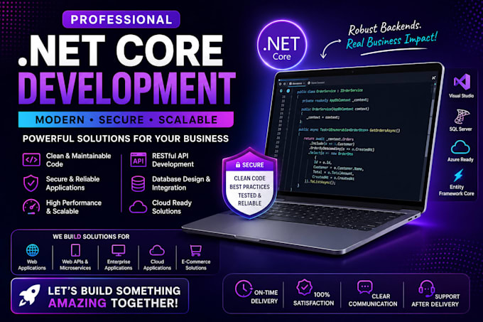 build dot net core web API, mvc application using asp dot net core web app