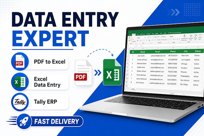 do data entry, copy paste and excel work