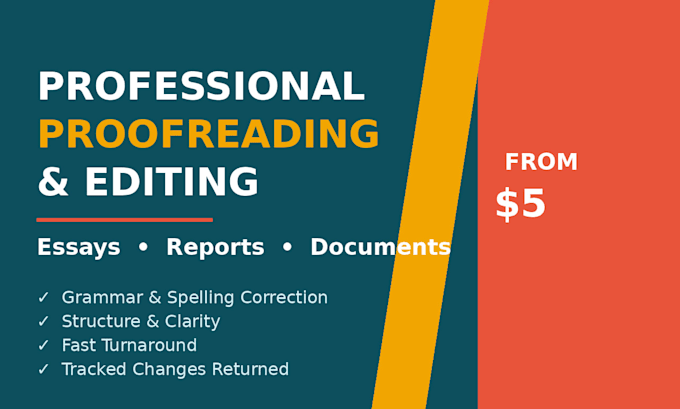 proofread and edit your essay, report or document