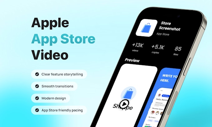 create an app preview video for app store and google play