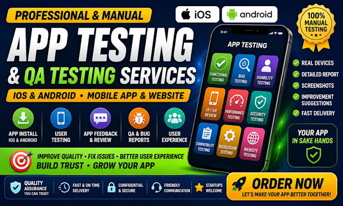 test and provide feedback for your ios and android app