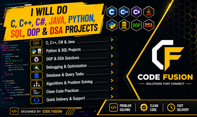 do c cpp java python sql database html programming project