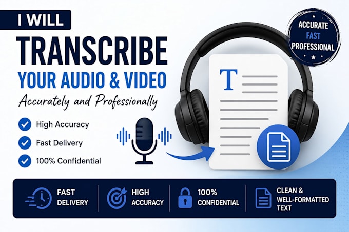 transcribe audio and video files into accurate text