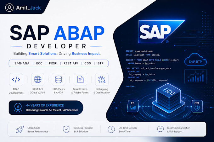 develop sap abap solutions for s4 hana and ecc
