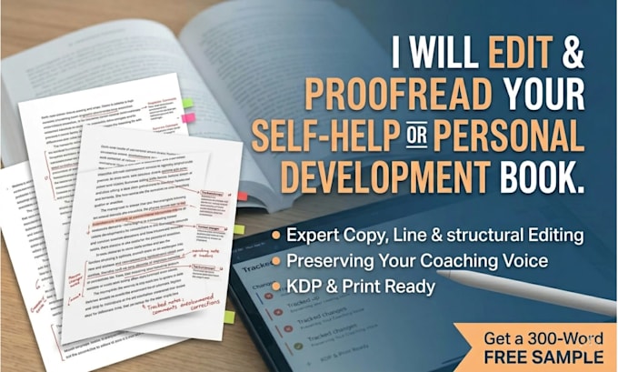 edit and proofread your self help or personal development book