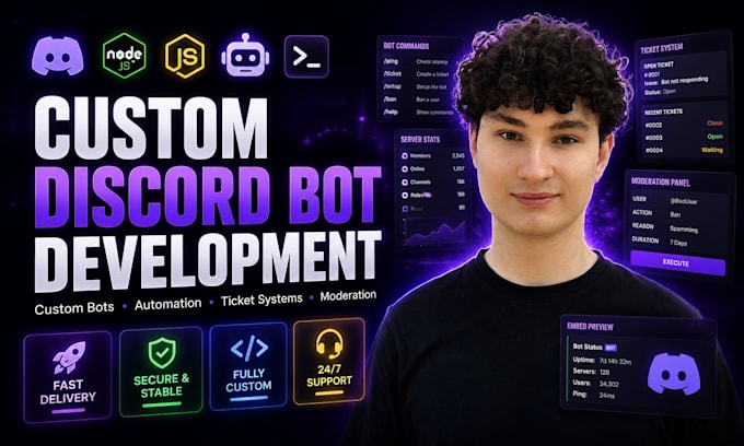 build a modern discord bot dashboard and admin panel