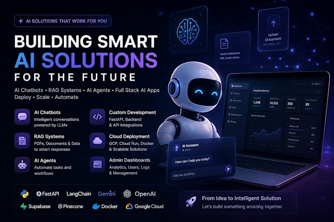 build end to end ai applications, rag system and chatbots