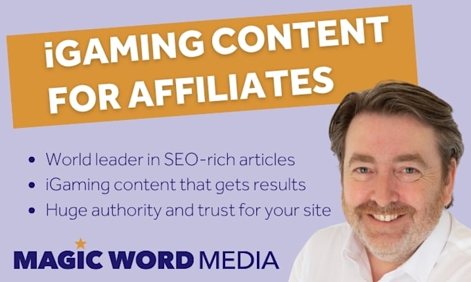 write SEO optimized content for igaming affiliates