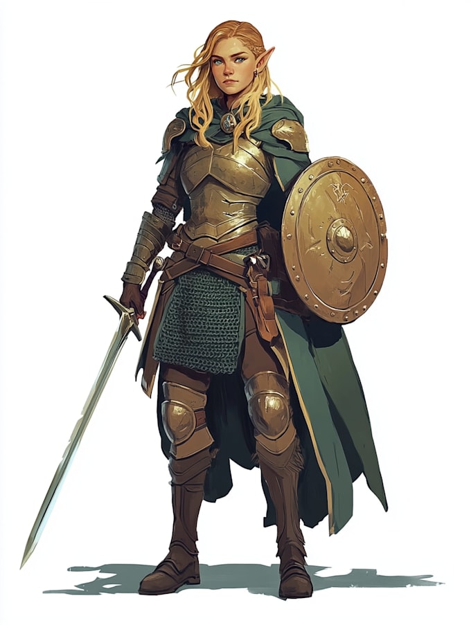 fantasy dnd character illustration