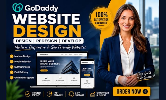 design godaddy website redesign godaddy website develop godaddy website