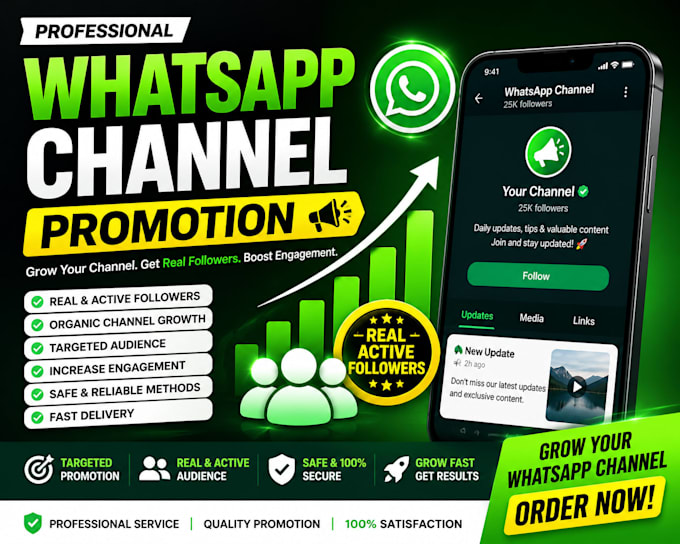 boost your whatsapp with active and targetted followers