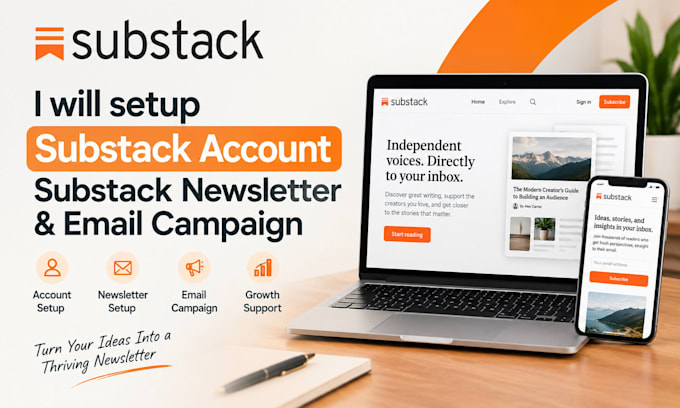 setup substack account substack newsletter substack expert email campaign