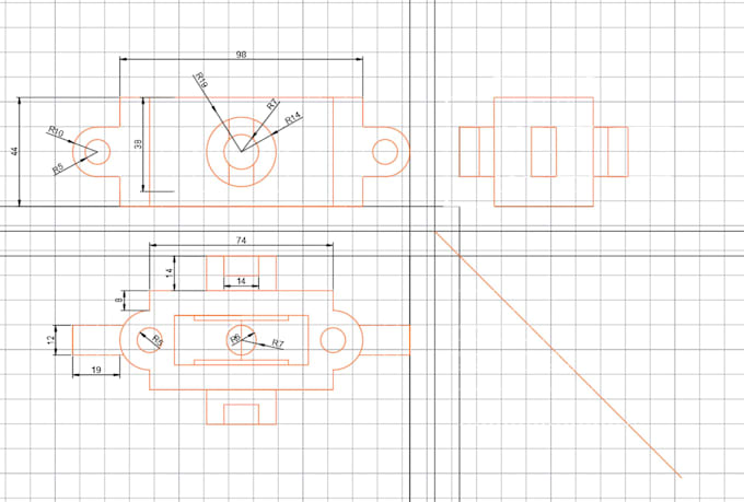 create professional autocad 2d technical drawings