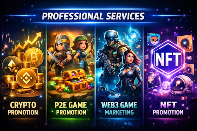 do crypto telegram promotion, web3, p2e game, nft game promotion