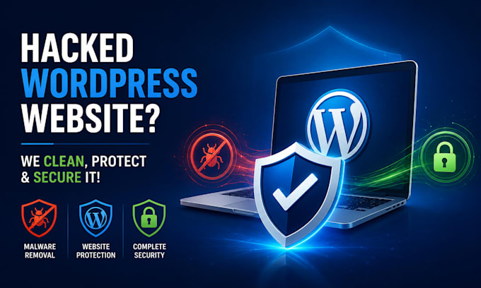 fix hacked wordpress website, remove malware, virus and secure it
