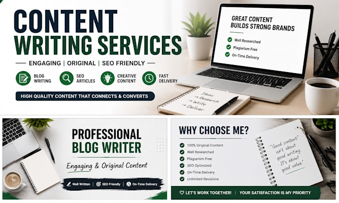 write captions and social media short content