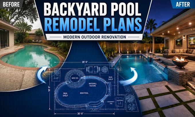 redesign backyard pool remodel and renovation plans texas