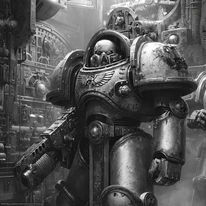 make a warhammer 40k character art