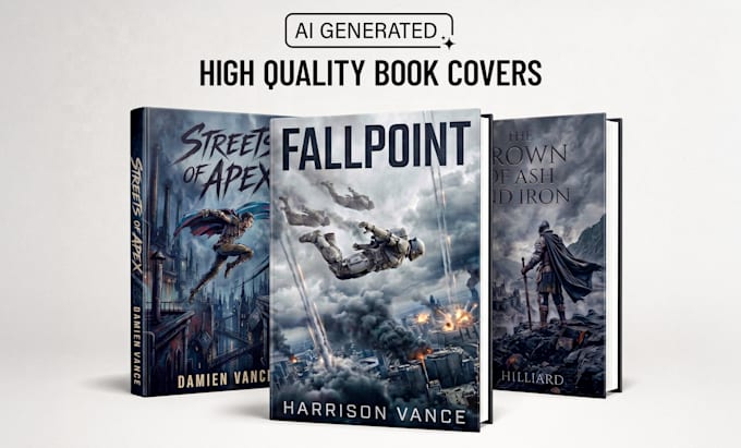 do high quality ai book cover art