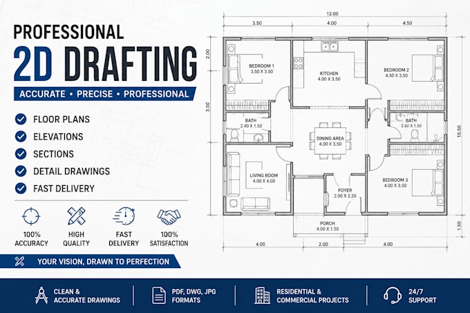 draw floor plan and drafting