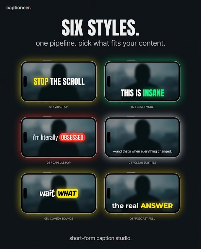 create animated captions for your content