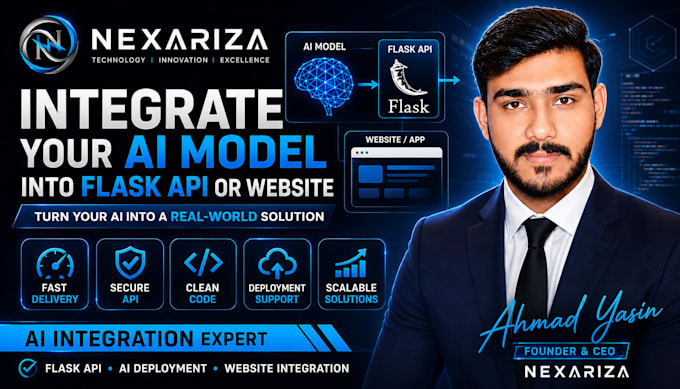 integrate your ai model into a flask API or website