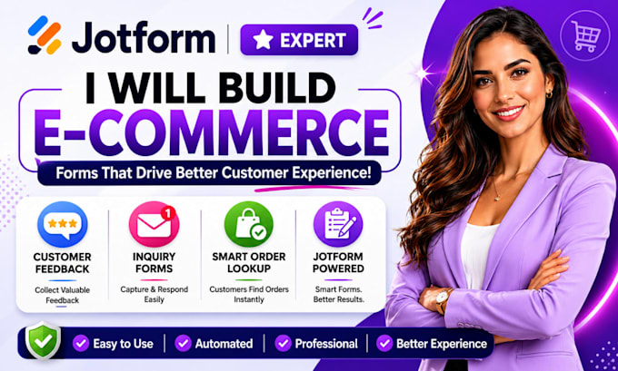 build ecommerce customer feedback, inquiry forms via jotform smart order lookup