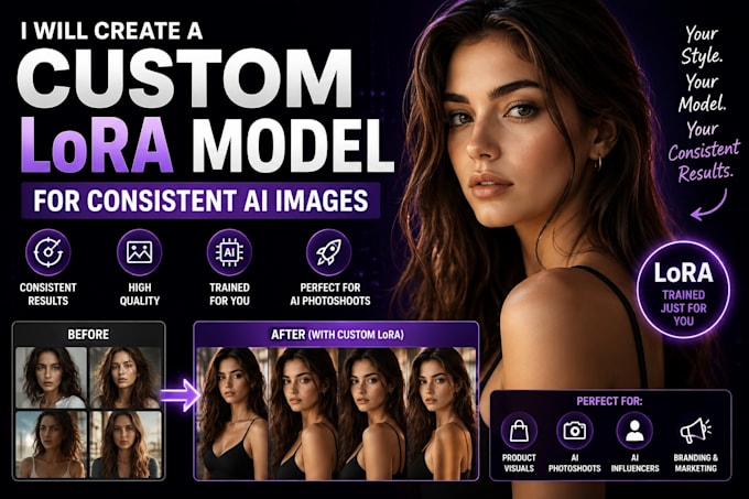 create a custom lora model for consistent ai images