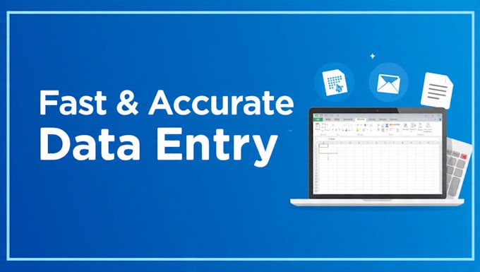 do fast and accurate data entry , excel ,typing