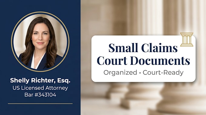 professionally prepare your small claims court document or statement