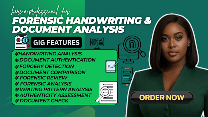 provide forensic document and signature analysis