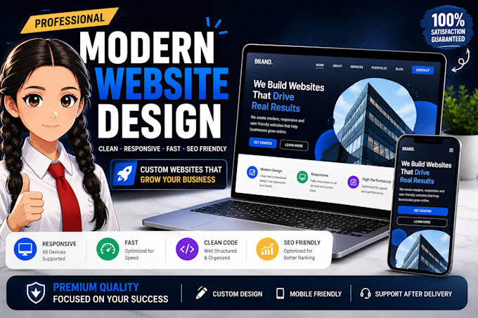 develop a responsive front end landing page in react or html