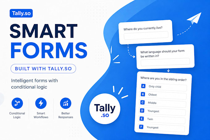 build tally so forms with conditional logic and integrations