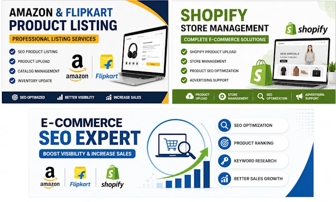 optimize amazon, flipkart and shopify product listings