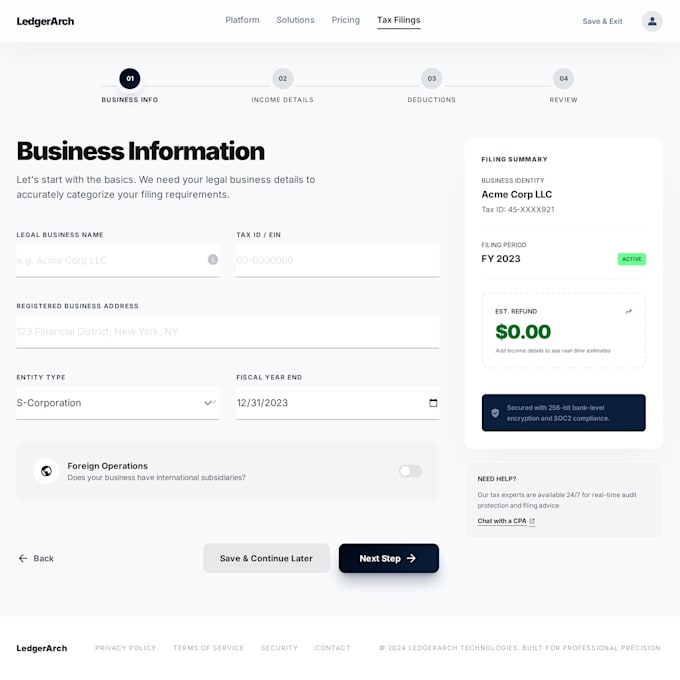 design a stunning landing page